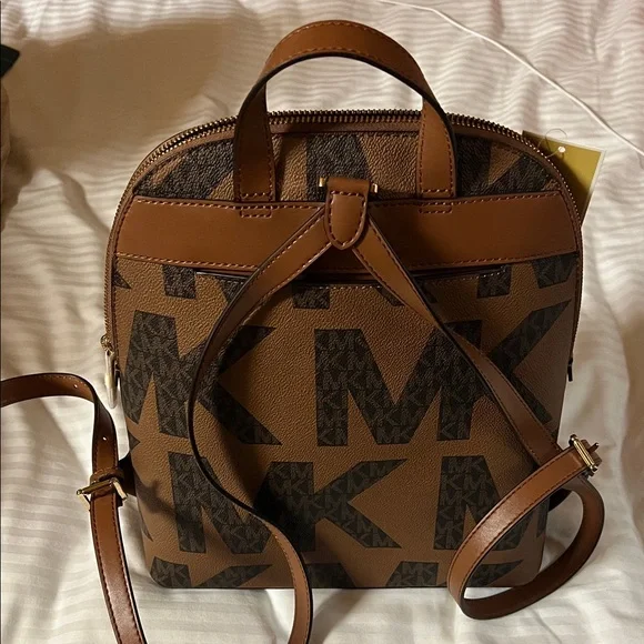 Michael Kors Cindy Tan and Black Women’s Backpack - Picture 3 of 5